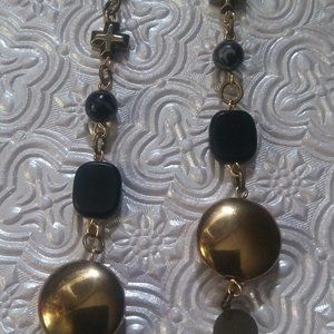 ZEBRA STONE EARRINGS